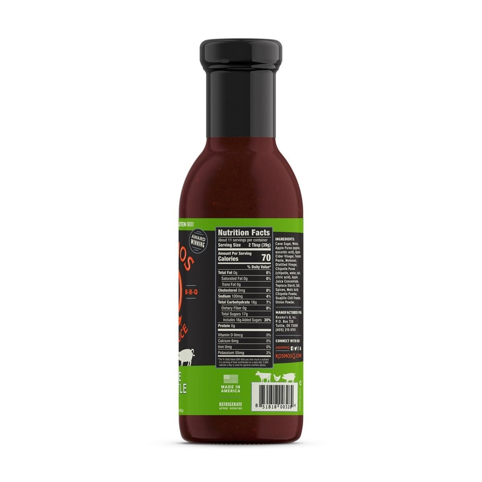 Kosmos Q Kosmos Q Apple Chipotle BBQ Sauce 15.5oz