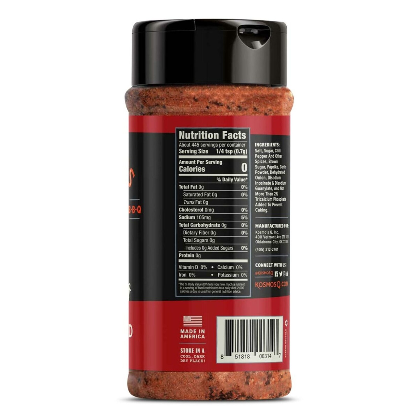 Kosmos Q Kosmos Q Dirty Bird HOT Dry Rub 11oz