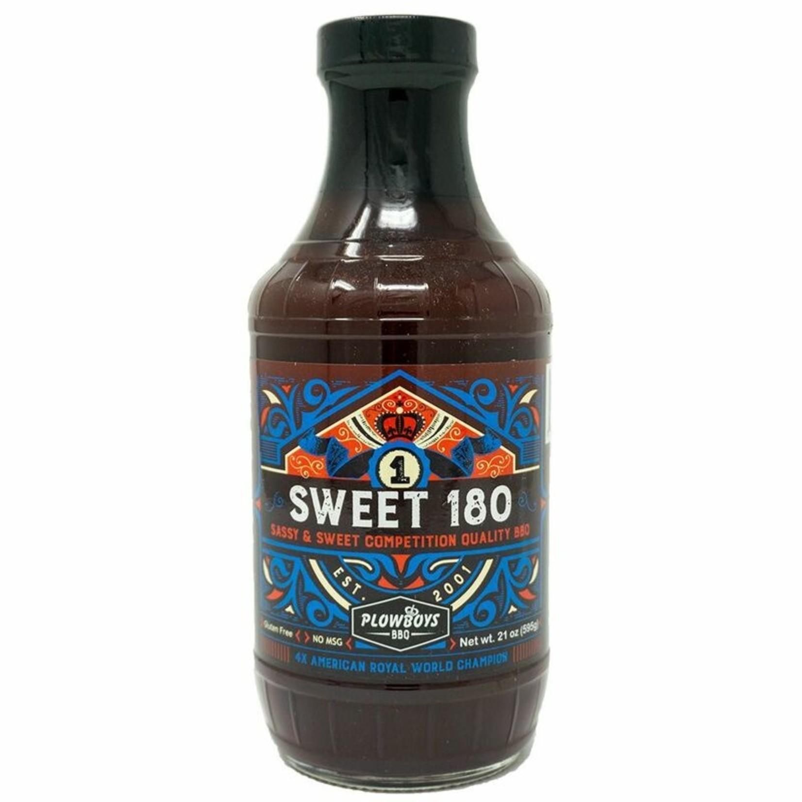 Plowboys BBQ Plowboys BBQ  Sweet 180 Sauce 21oz