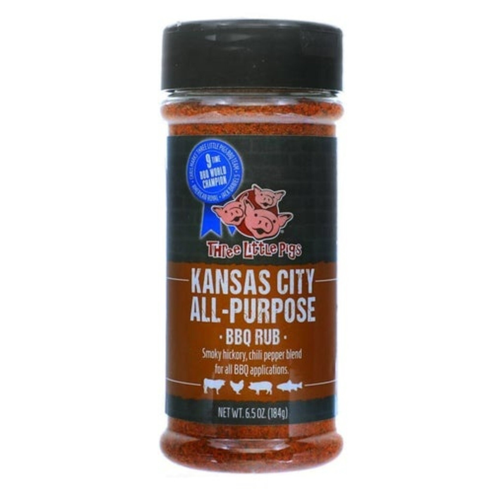 Three Little Pigs Three Little Pigs Kansas City All-Purpose BBQ Rub 12.5oz