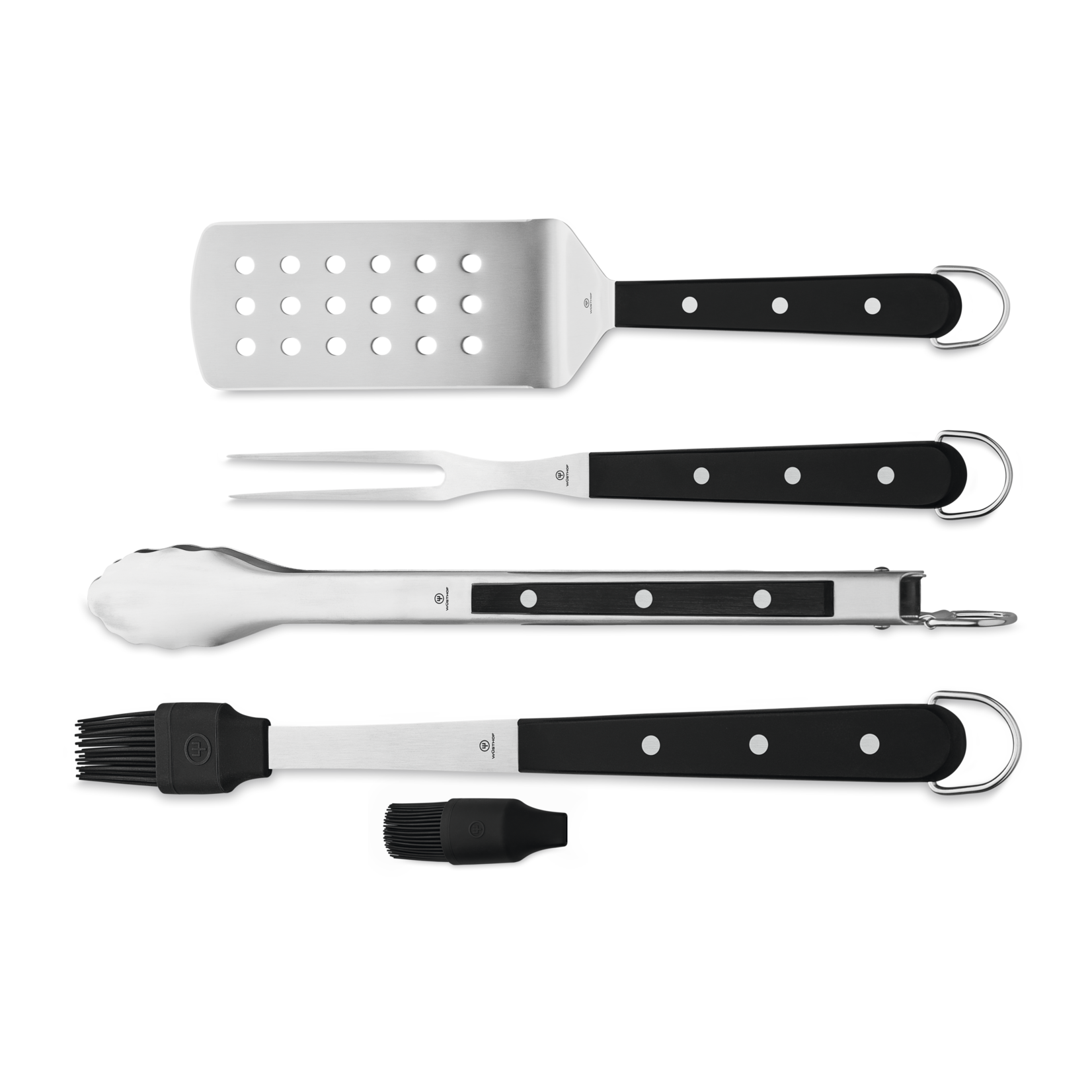 Wüsthof Wusthof 4 Pc BBQ Tool Set - Black