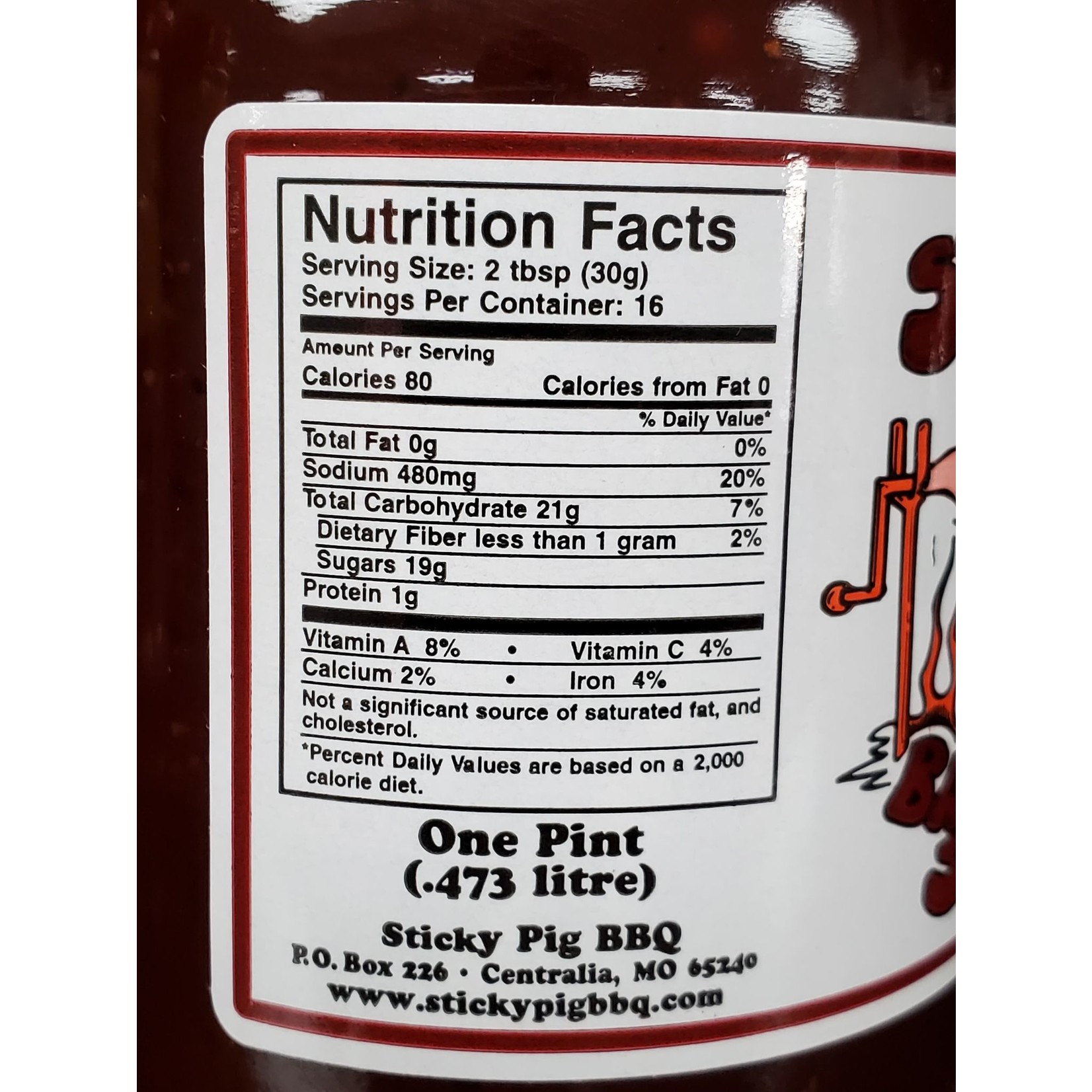 Sticky Pig Sticky Pig Original BBQ Sauce - 16oz