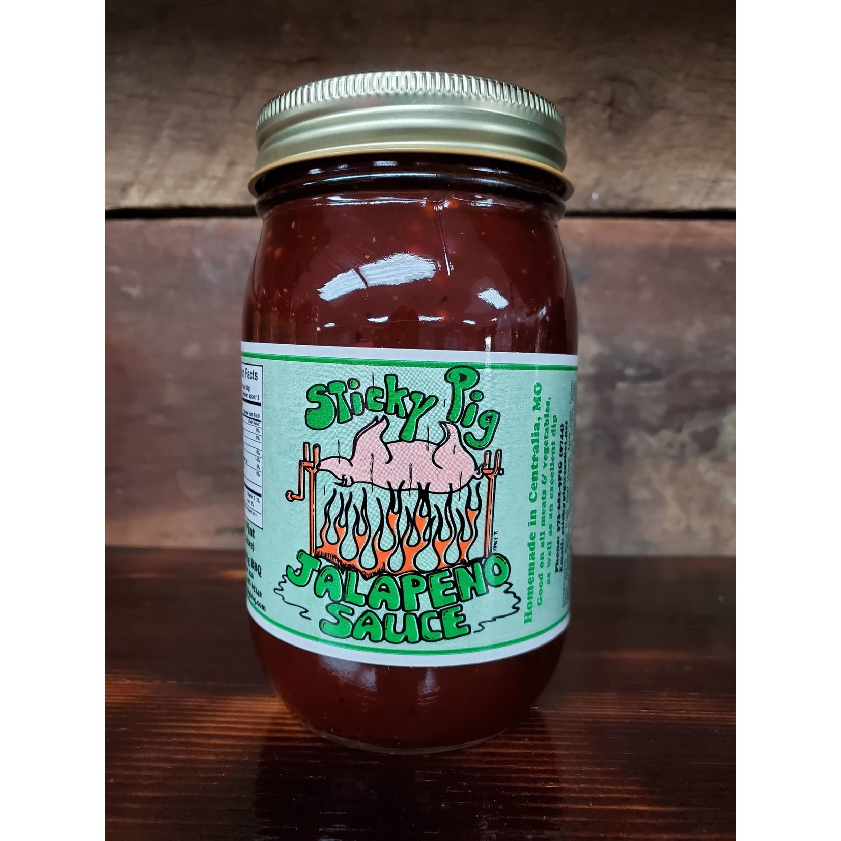 Sticky Pig Sticky Pig Jalapeno Sauce - 16oz