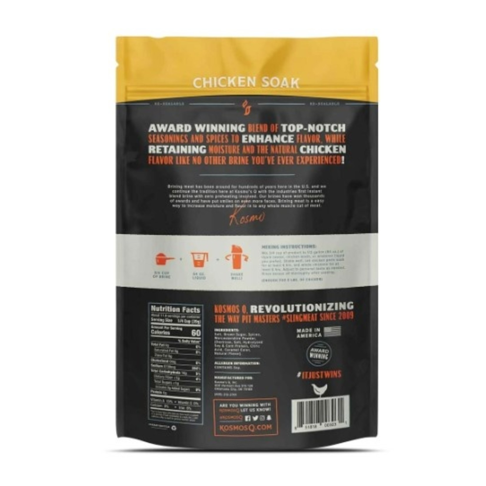 Kosmos Q Kosmos Q Chicken Soak Brine Mix 16oz