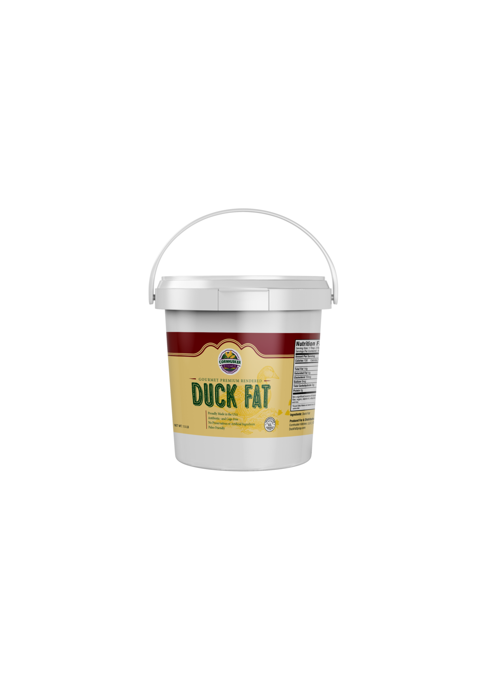 Duck Fat Premium Rendered Duck Fat 1.5lb.