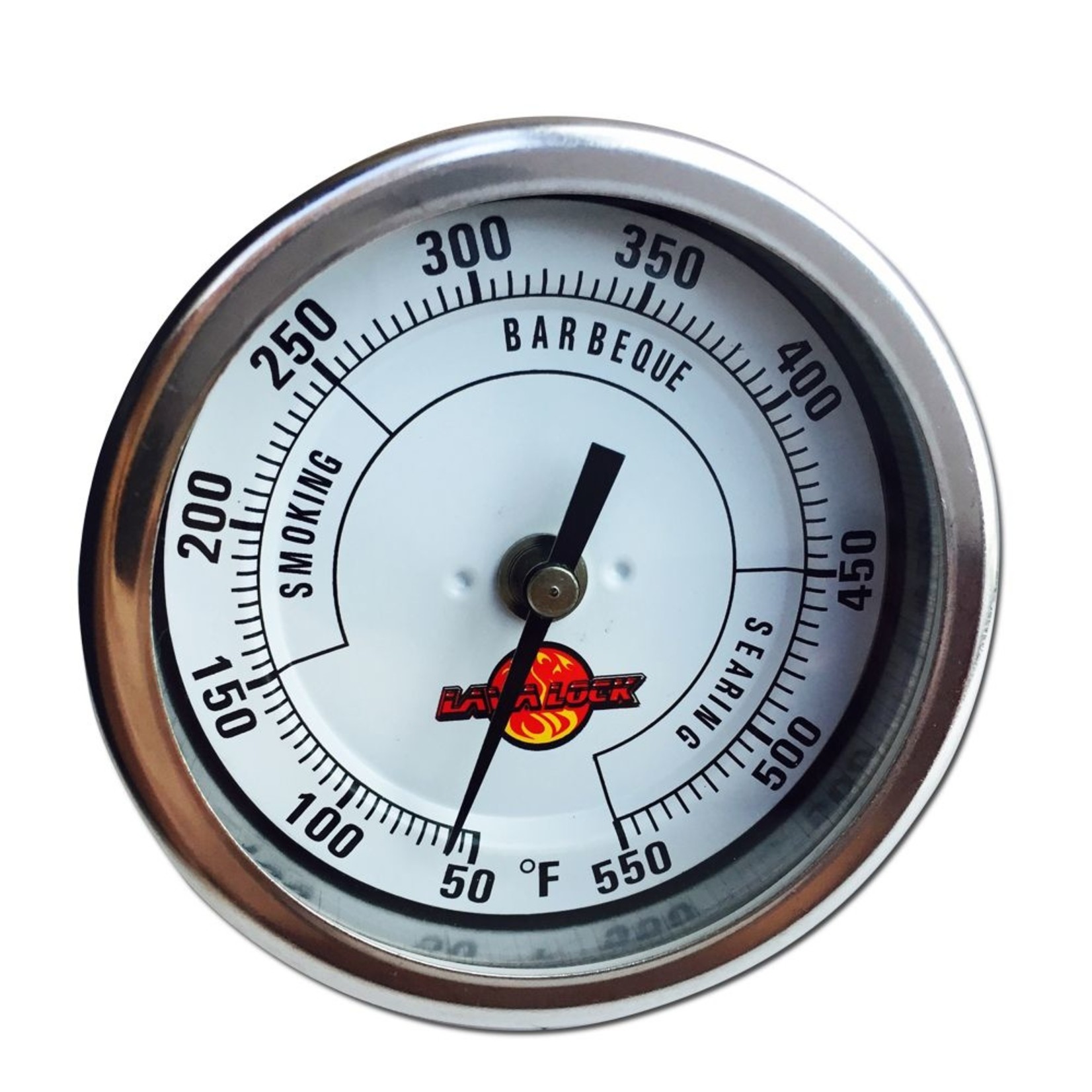 Lava Lock LavaLock® 3" Face 4" Stem BBQ Smoker Thermometer