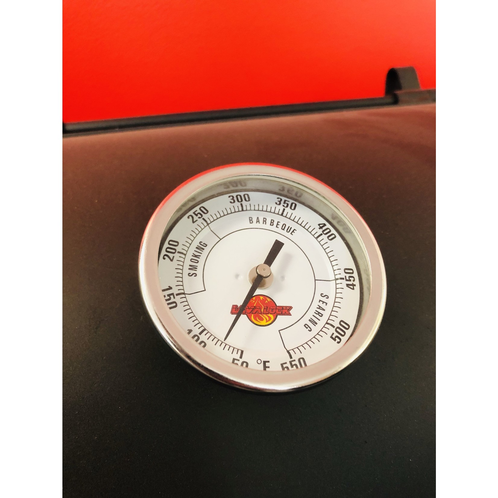 Lava Lock LavaLock® 3" Face 4" Stem BBQ Smoker Thermometer
