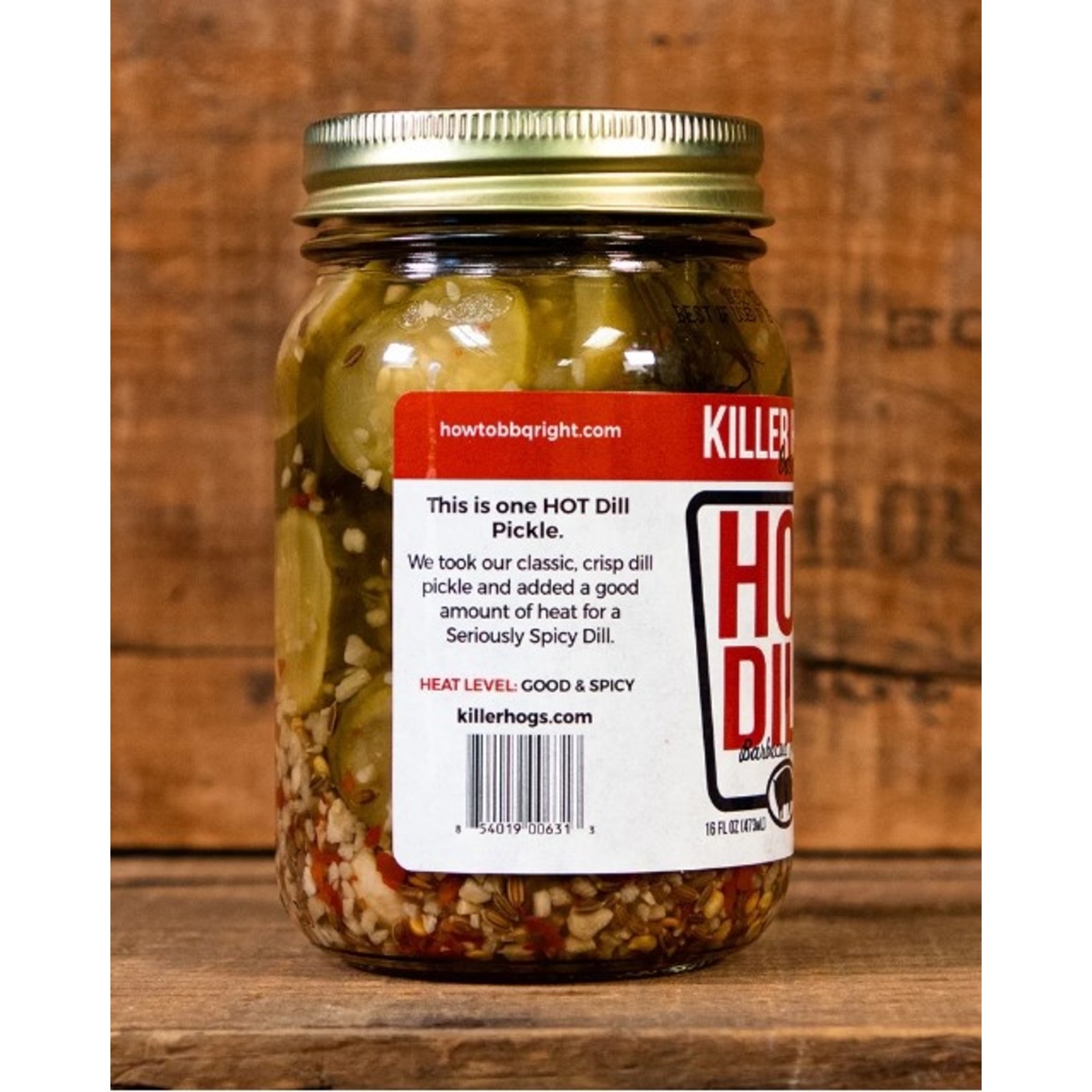 Killer Hogs Barbecue Killer Hogs Hot Dill BBQ Pickles