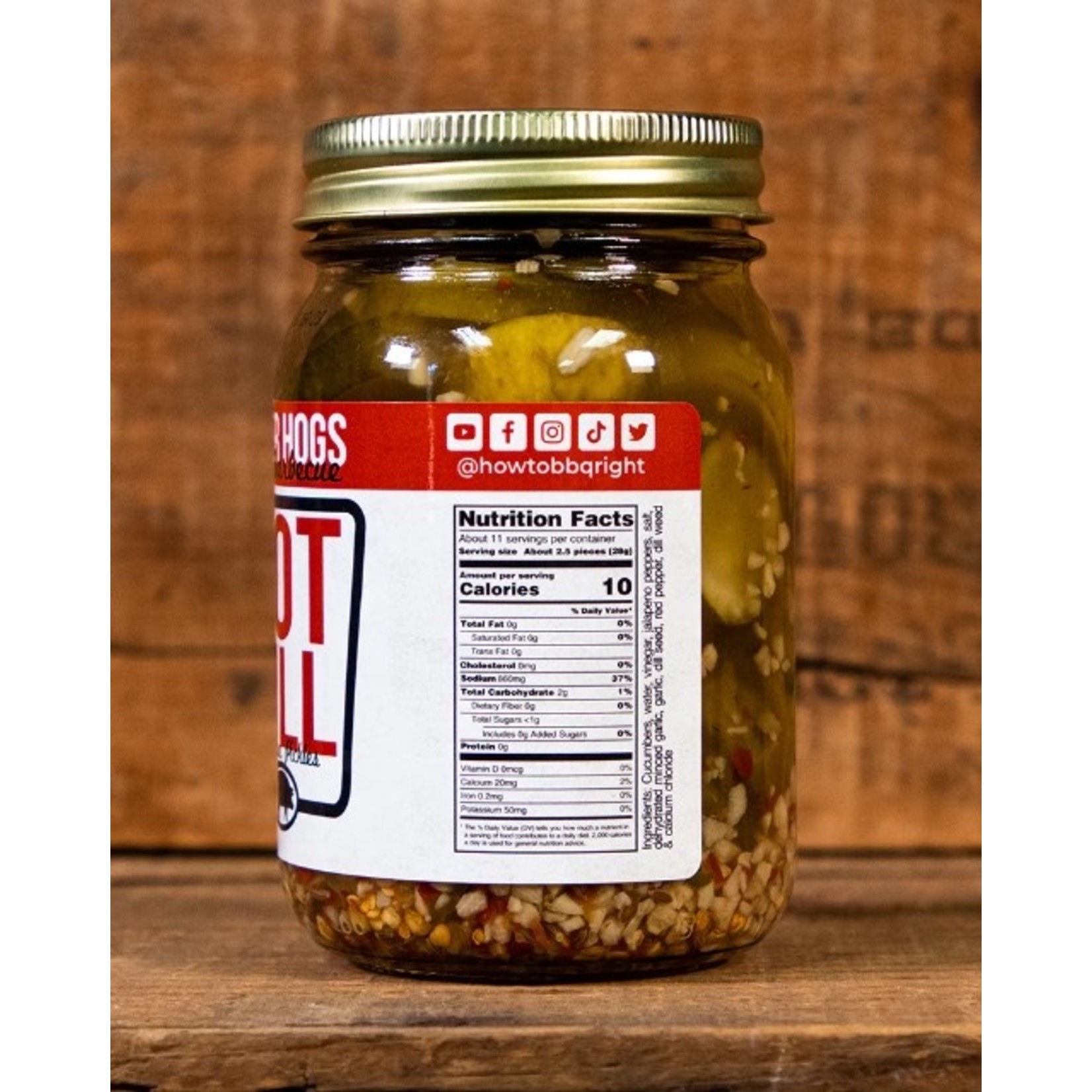 Killer Hogs Barbecue Killer Hogs Hot Dill BBQ Pickles