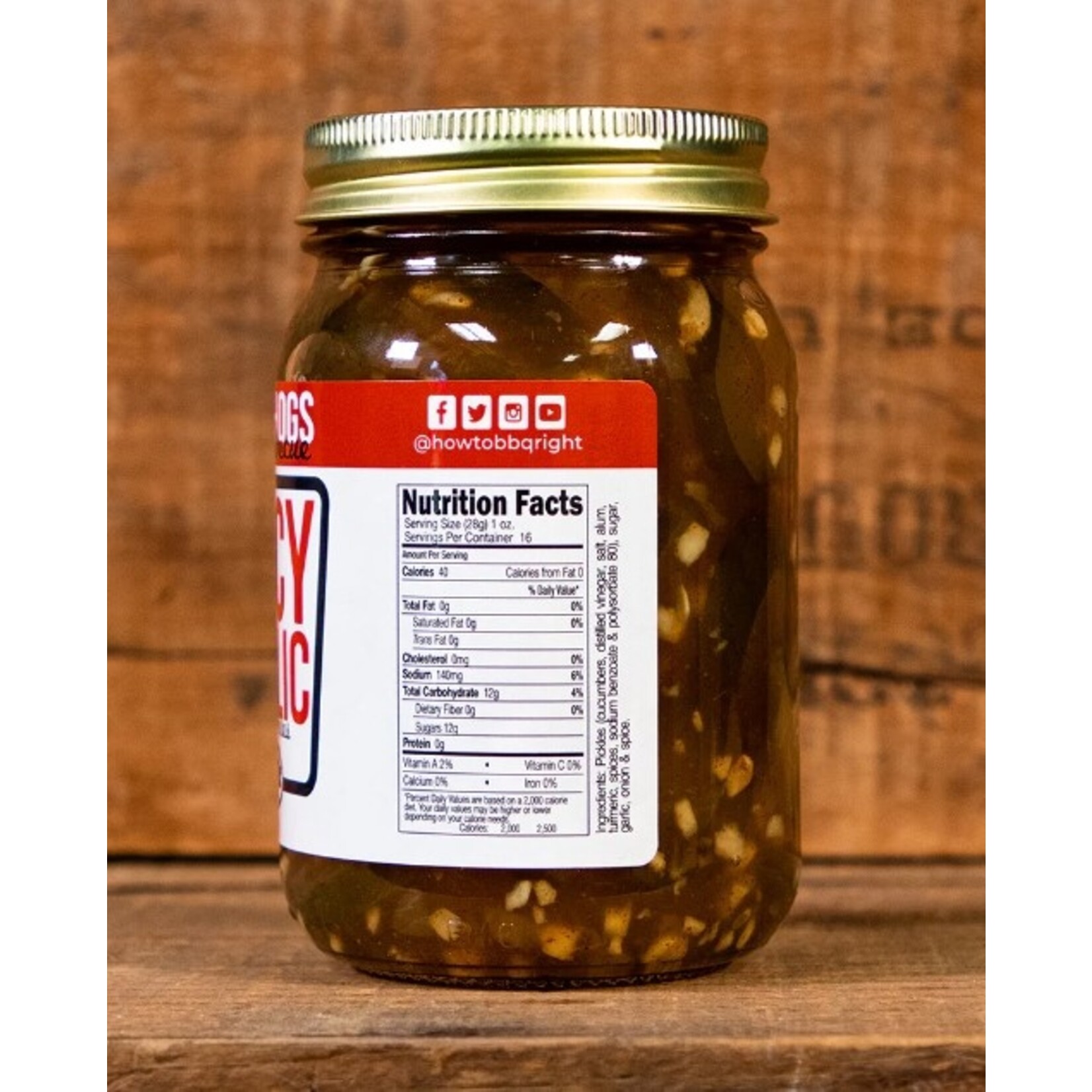 Killer Hogs Barbecue Killer Hogs Spicy Garlic Sweet Pickles