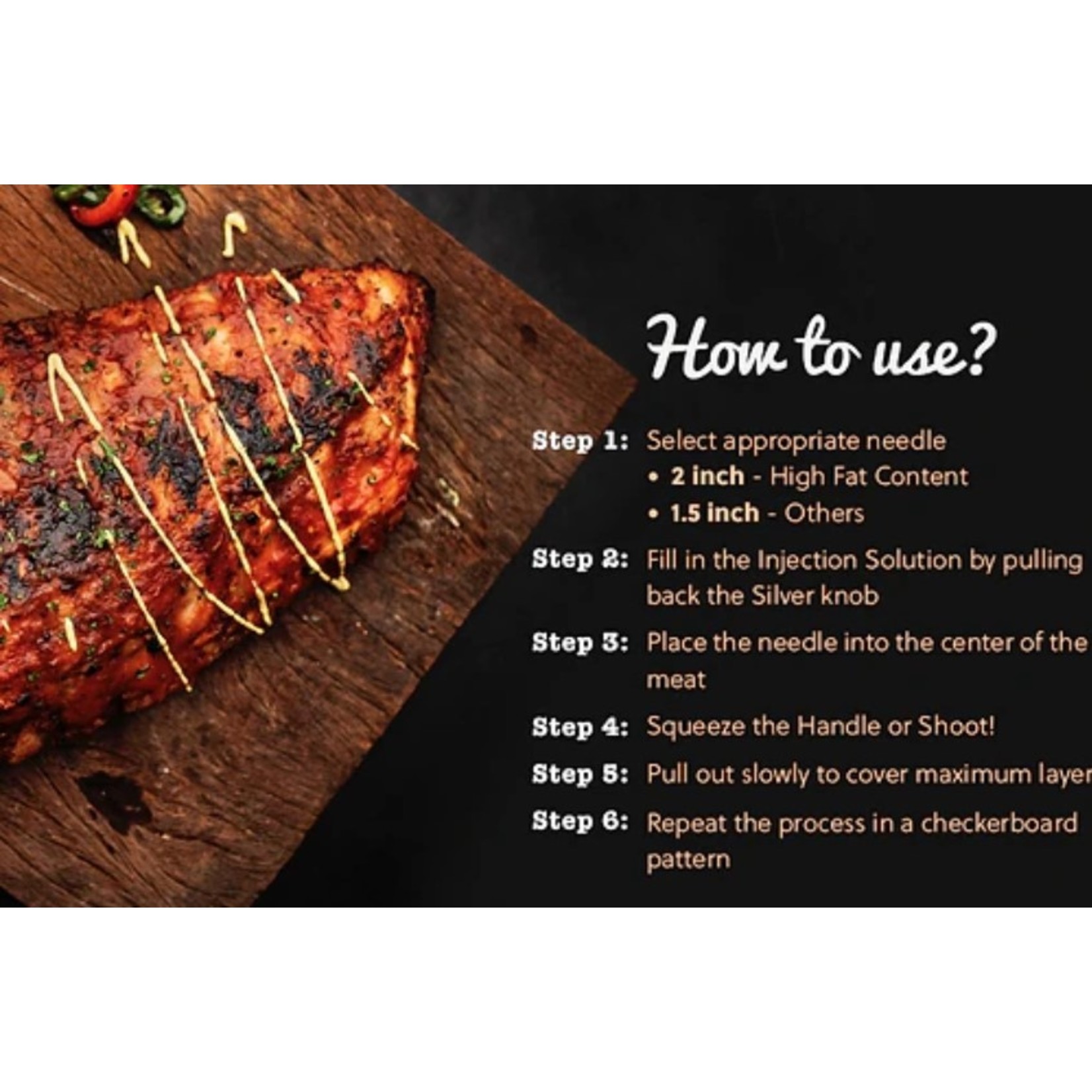 Butcher BBQ Butcher BBQ Pistol Grip Meat Injector