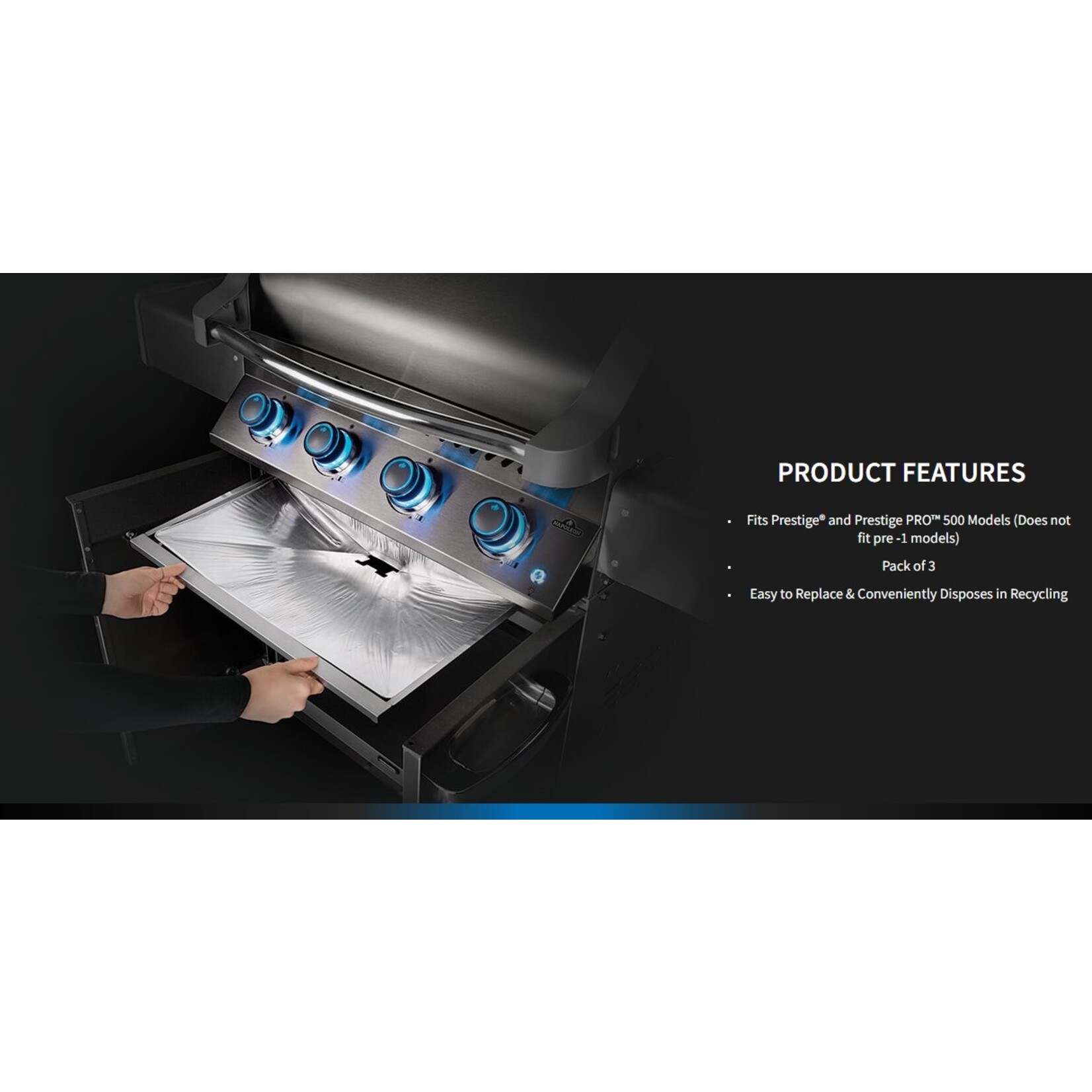 Napoleon Napoleon Prestige 500/500Pro Drip Pan Liner (3 pack)