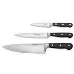 Wüsthof Wusthof Classic Black 3pc Chef's Knife Set
