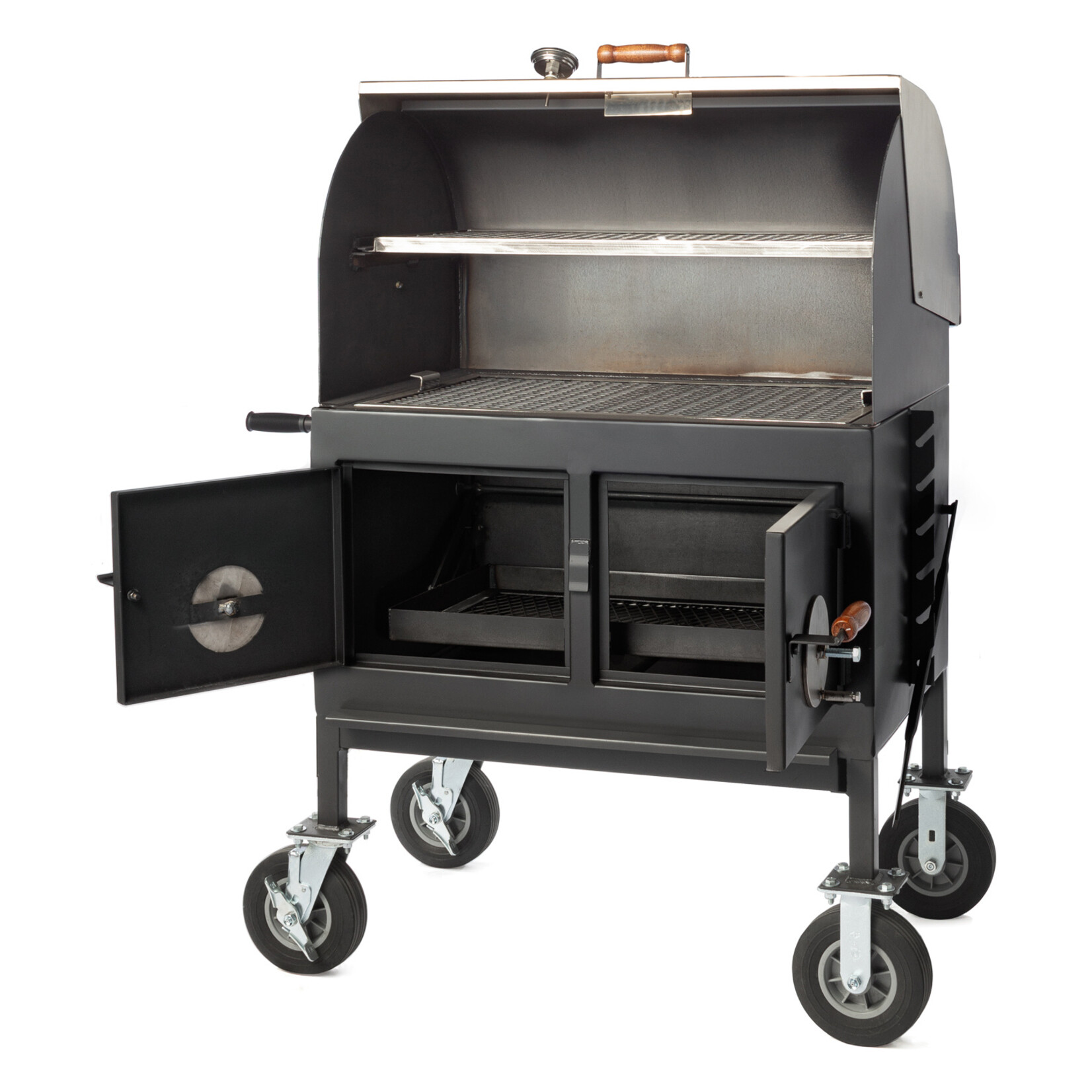 Pitts & Spitts Pitts & Spitts Charcoal Roll Top Grill