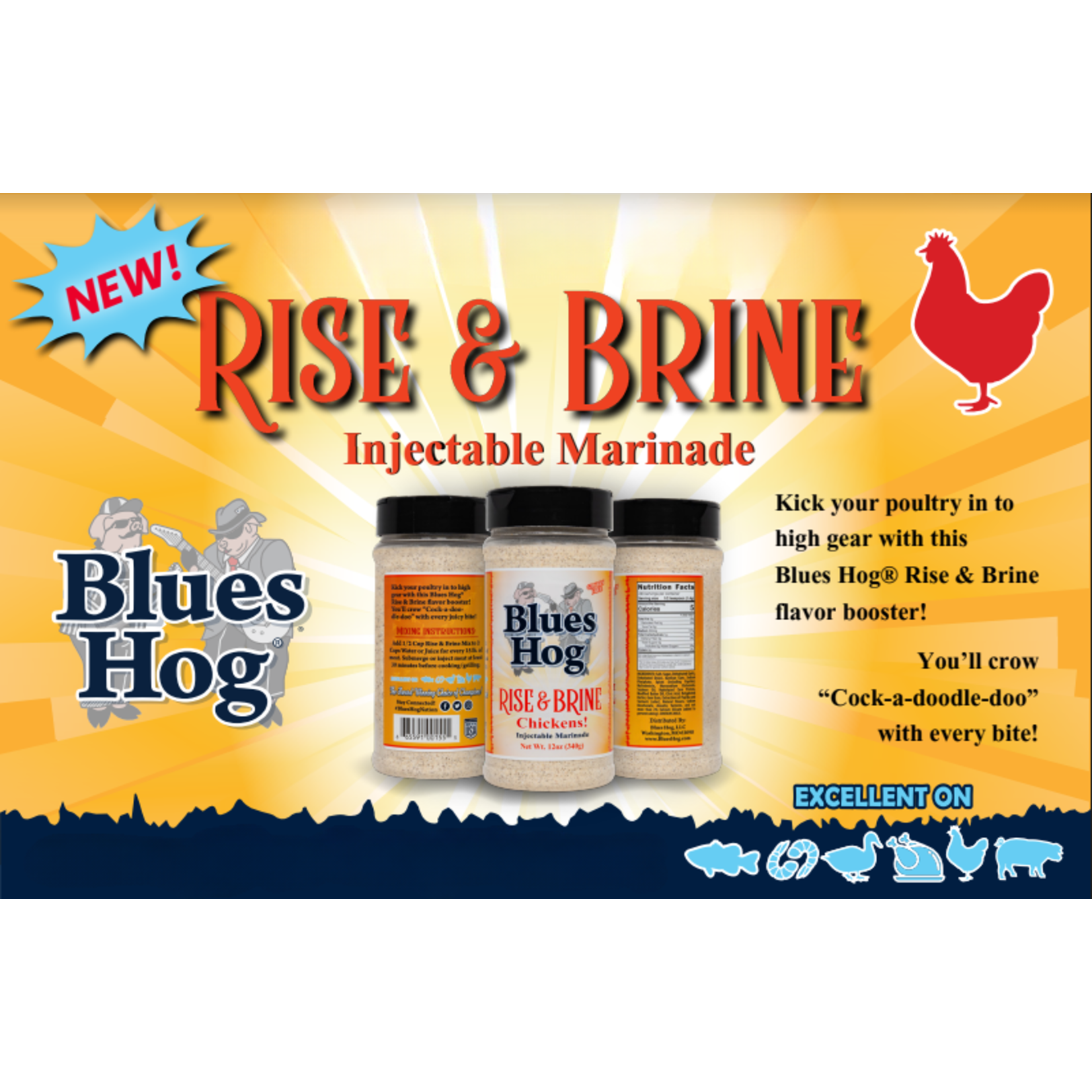 Blues Hog Blues Hog Rise & Brine Chicken Marinade 12oz.