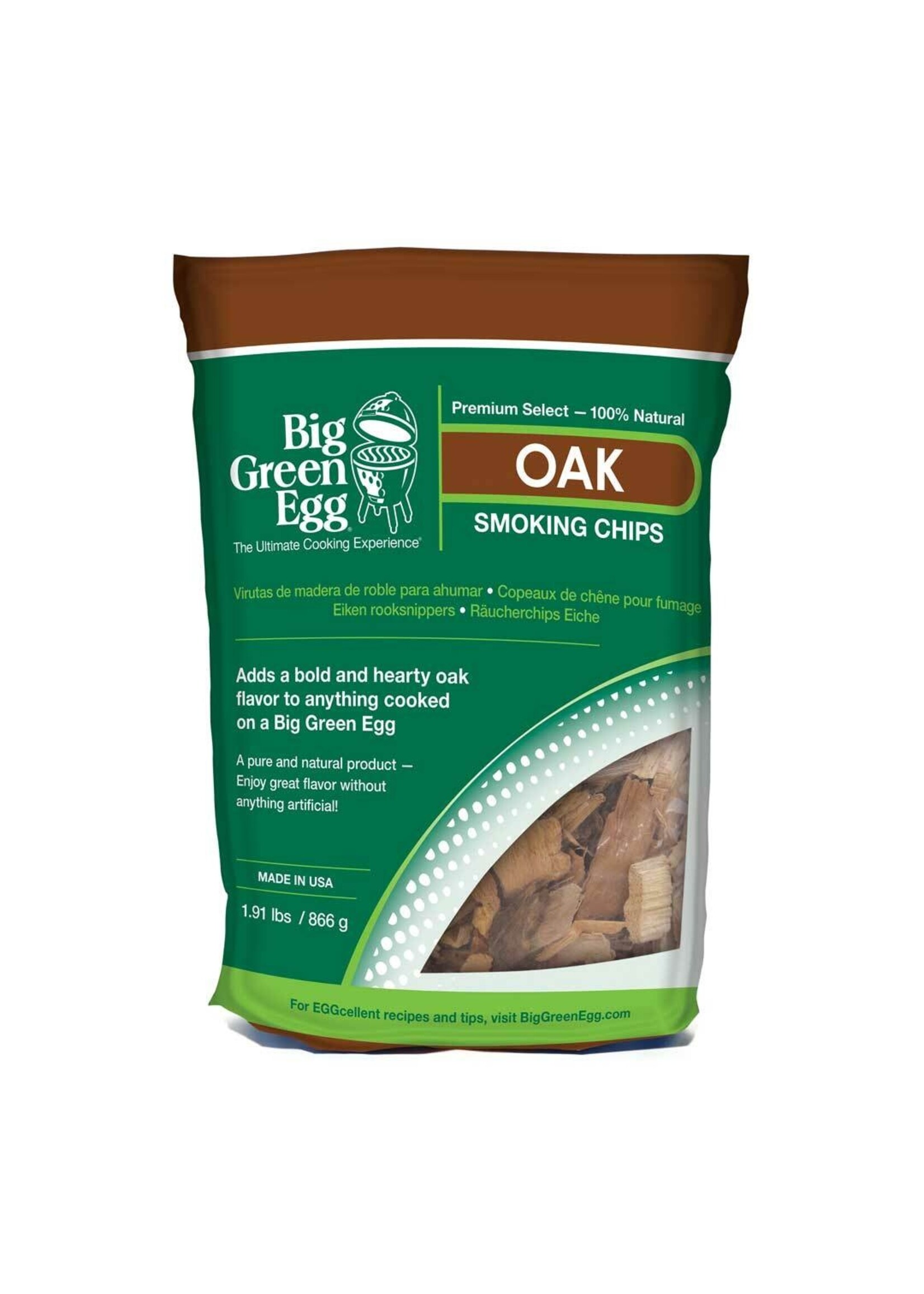 Big Green Egg BGE Wood Chips, Oak, 180ci