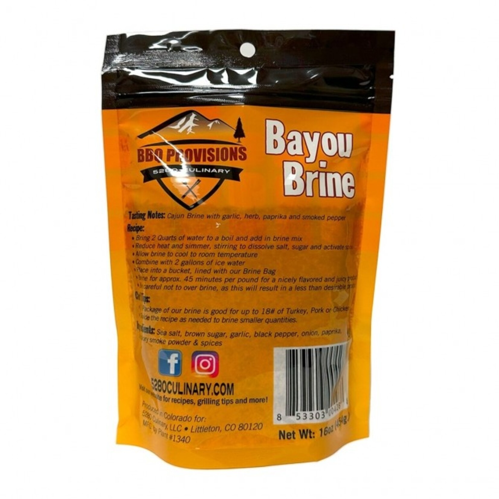 Chef J's BBQ Provisions Chef J's Bayou Brine