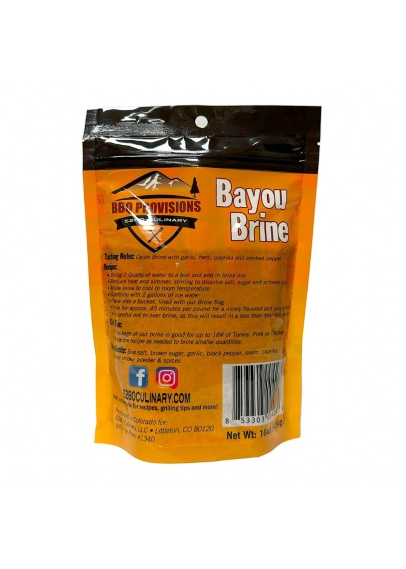 5280 Culinary BBQ Provisions Bayou Brine