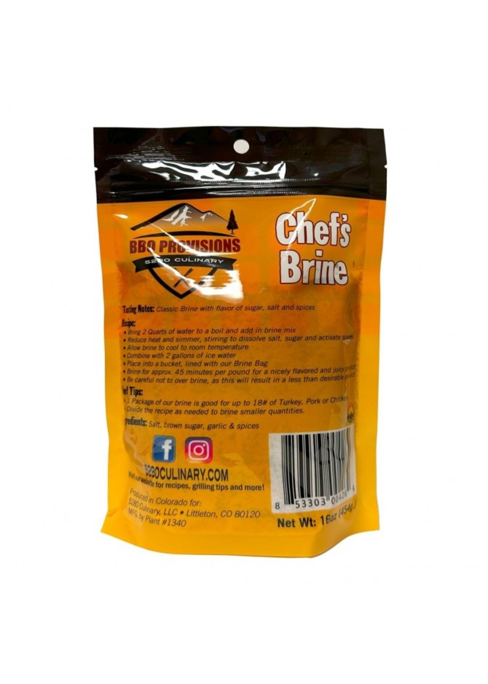 5280 Culinary BBQ Provisions Culinary Chef's Brine
