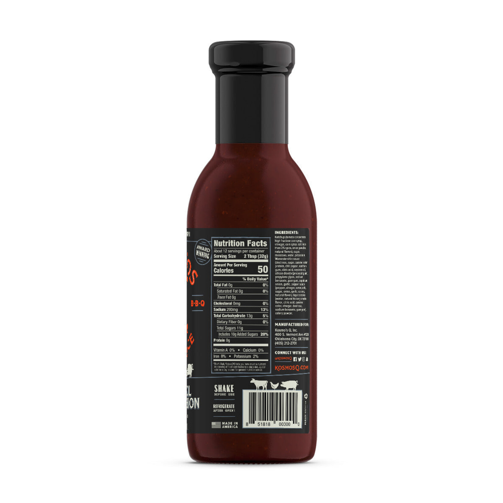 Kosmos Q Kosmos Q Original Competition BBQ Sauce 14oz