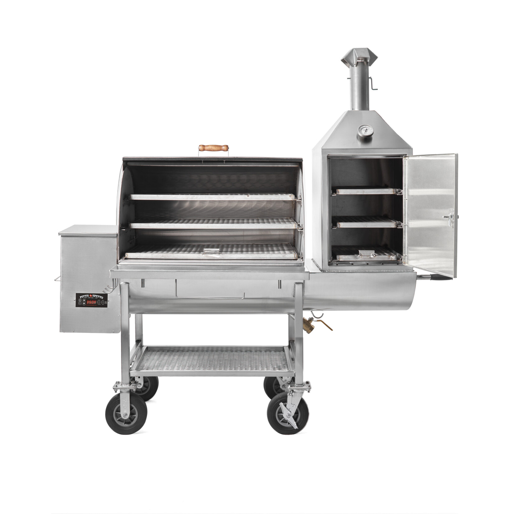 Pitts & Spitts Pitts & Spitts Maverick 2000 Upright Pellet Grill - Stainless