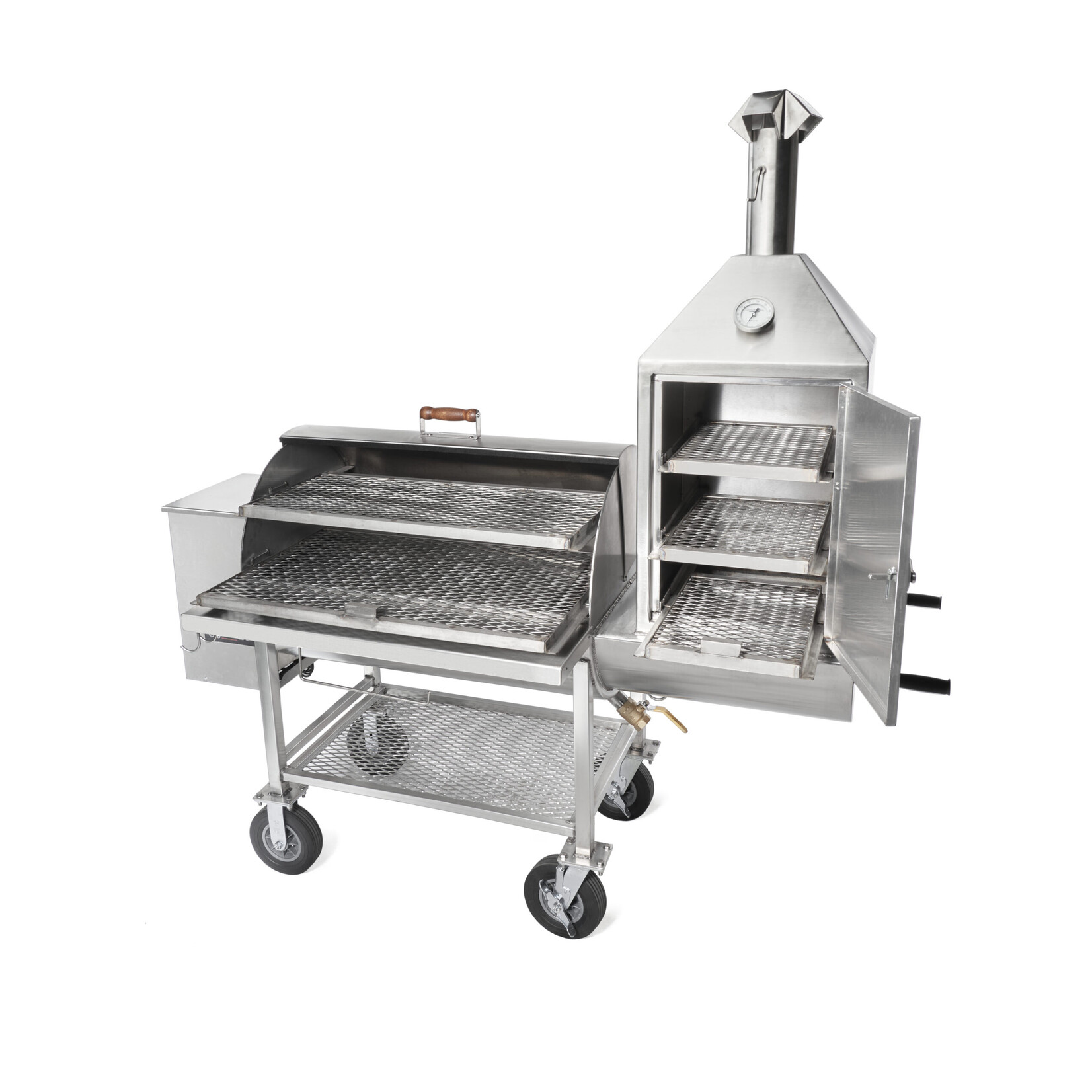 Pitts & Spitts Pitts & Spitts Maverick 1250 Upright Pellet Grill - Stainless