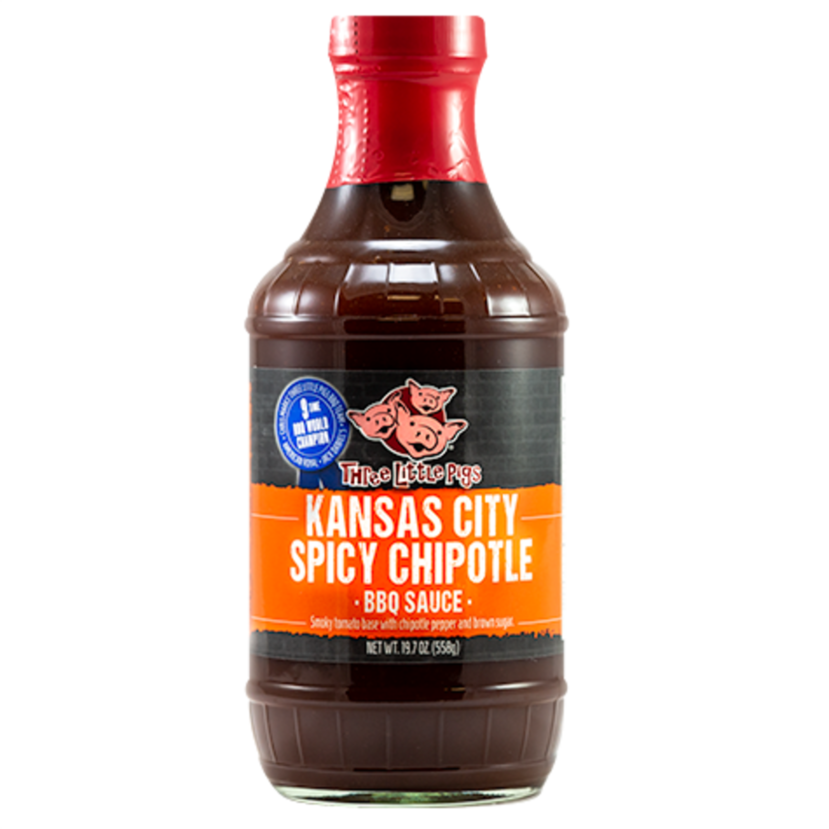Three Little Pigs Three Little Pigs Spicy Chipotle BBQ Sauce 19.5oz.