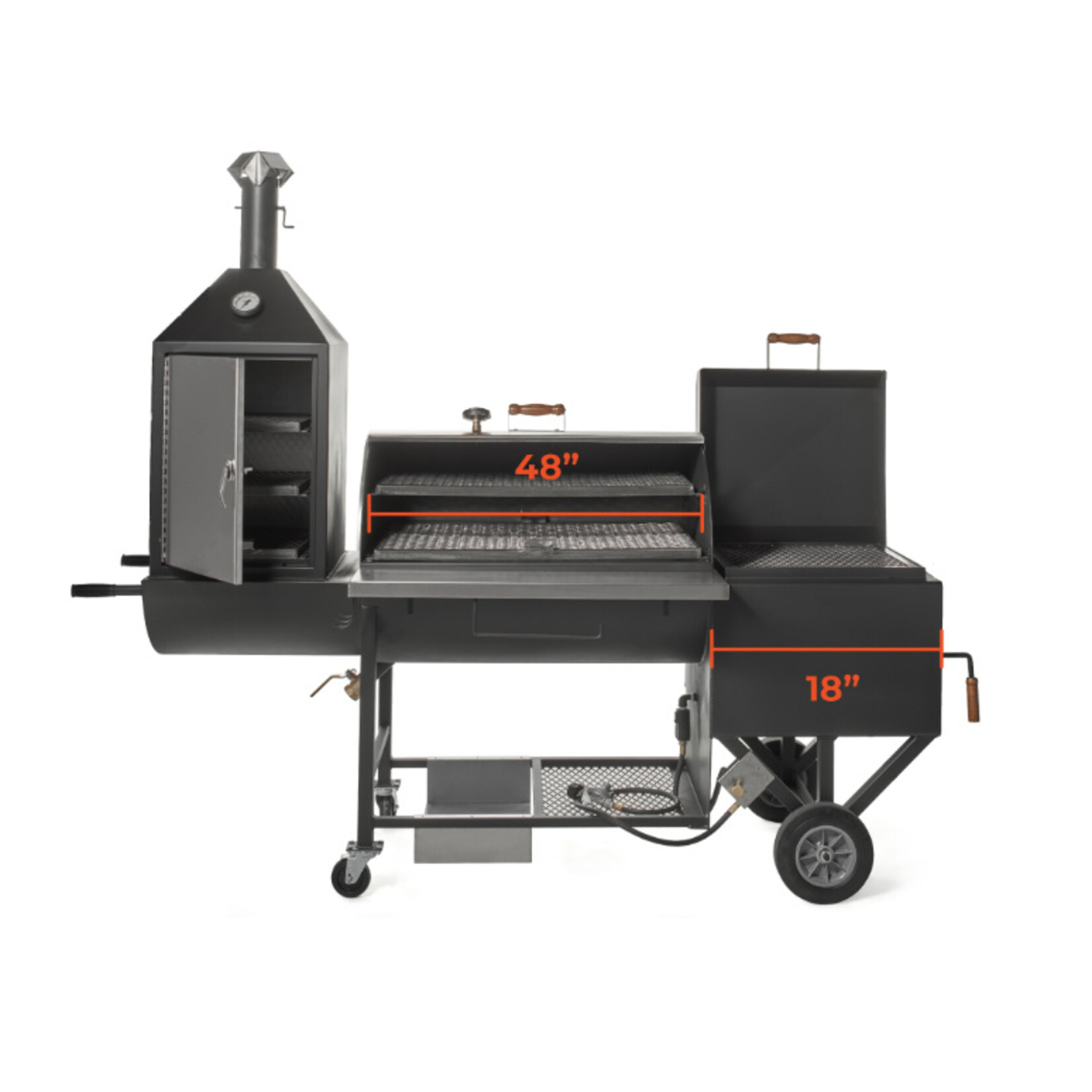 Pitts & Spitts Pitts & Spitts Ultimate Upright Smoker Pit 24"x48"
