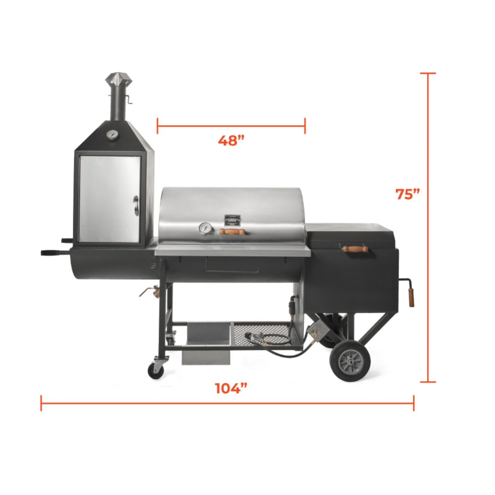 Pitts & Spitts Pitts & Spitts Ultimate Upright Smoker Pit 24"x48"