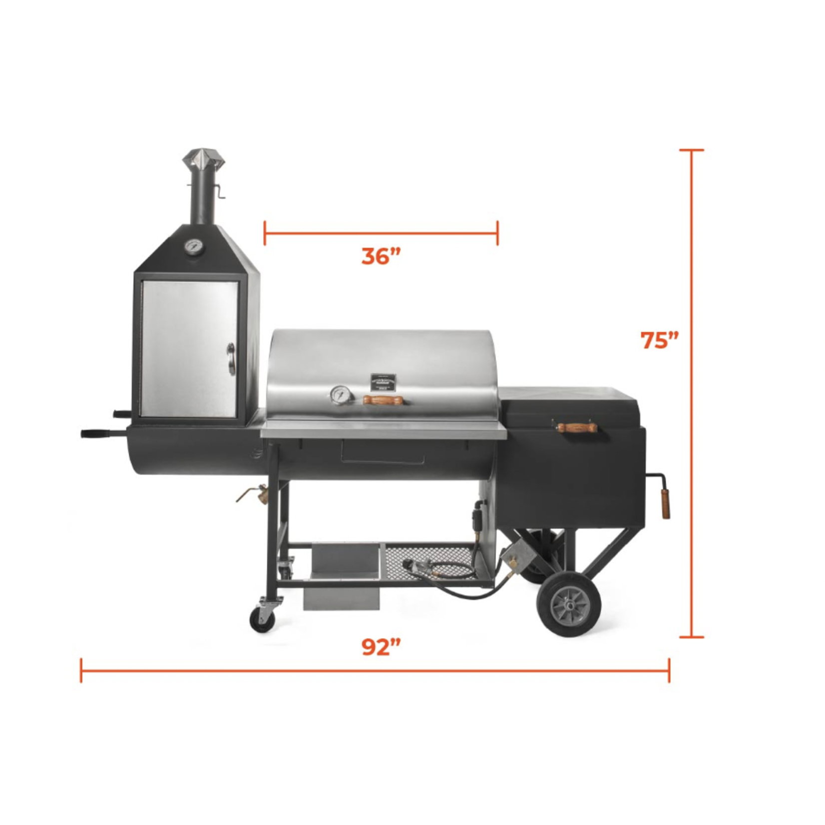 Pitts & Spitts Pitts & Spitts Ultimate Upright Smoker Pit 24"x36"