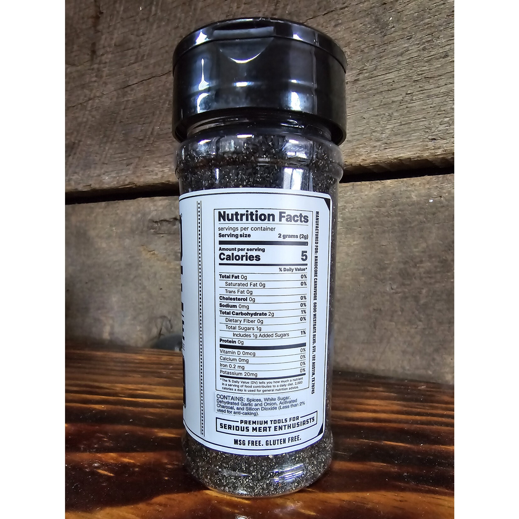 Hardcore Carnivore Hardcore Carnivore Black - No Salt 5.5oz