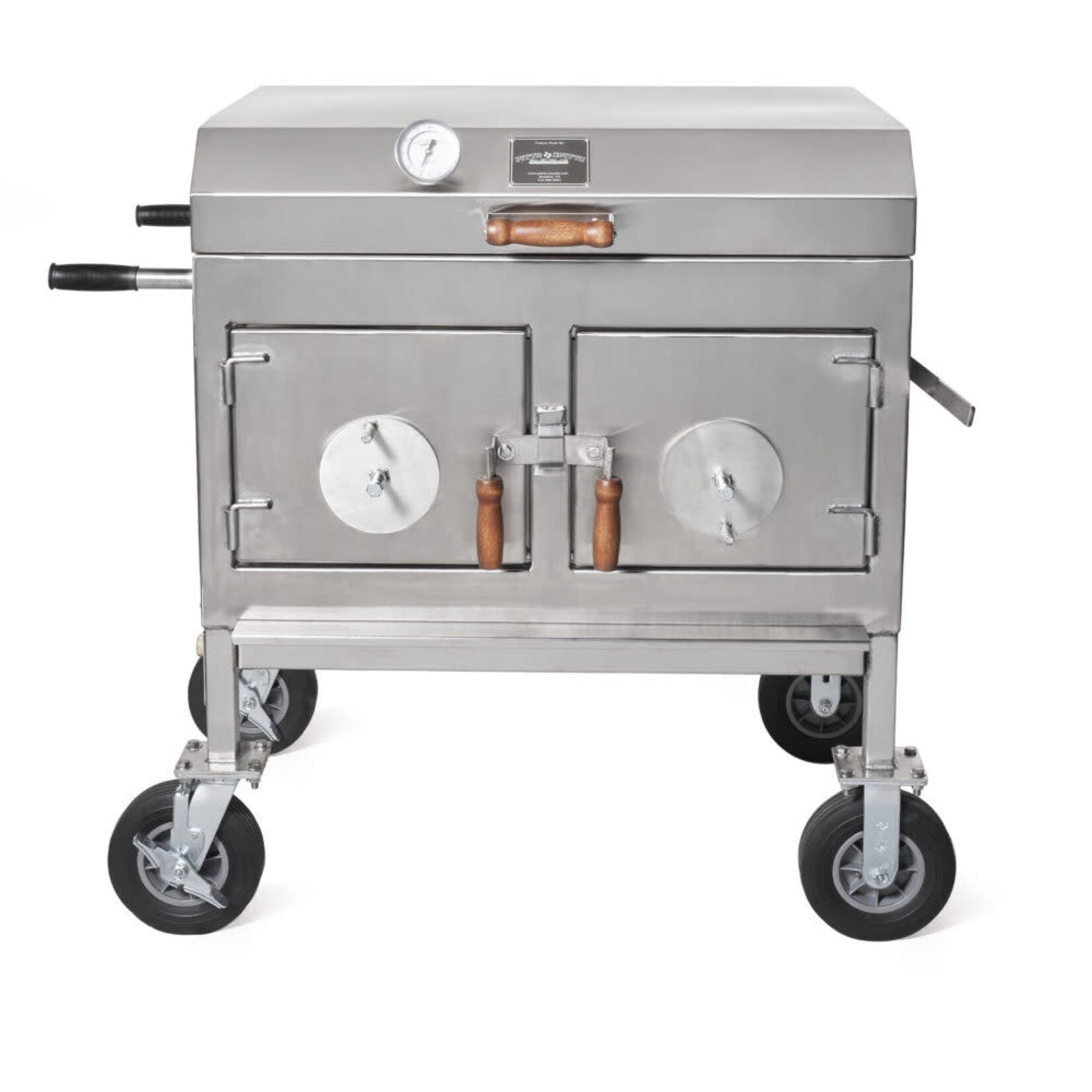 Pitts & Spitts Pitts & Spitts Charcoal Flat Top Grill - Stainless