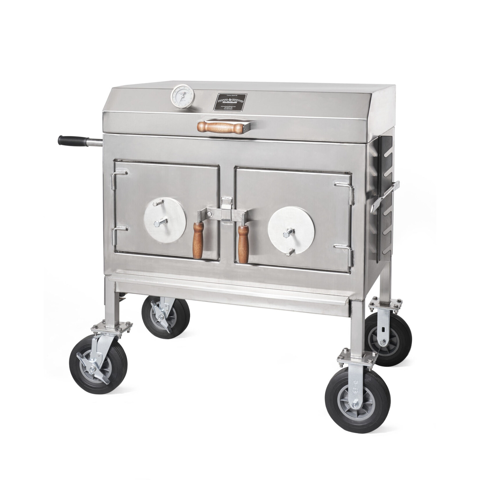 Pitts & Spitts Pitts & Spitts Charcoal Flat Top Grill - Stainless