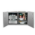 Summerset Summerset 36" 2-Drawer Dry Storage Pantry & Enclosed Cabinet Combo