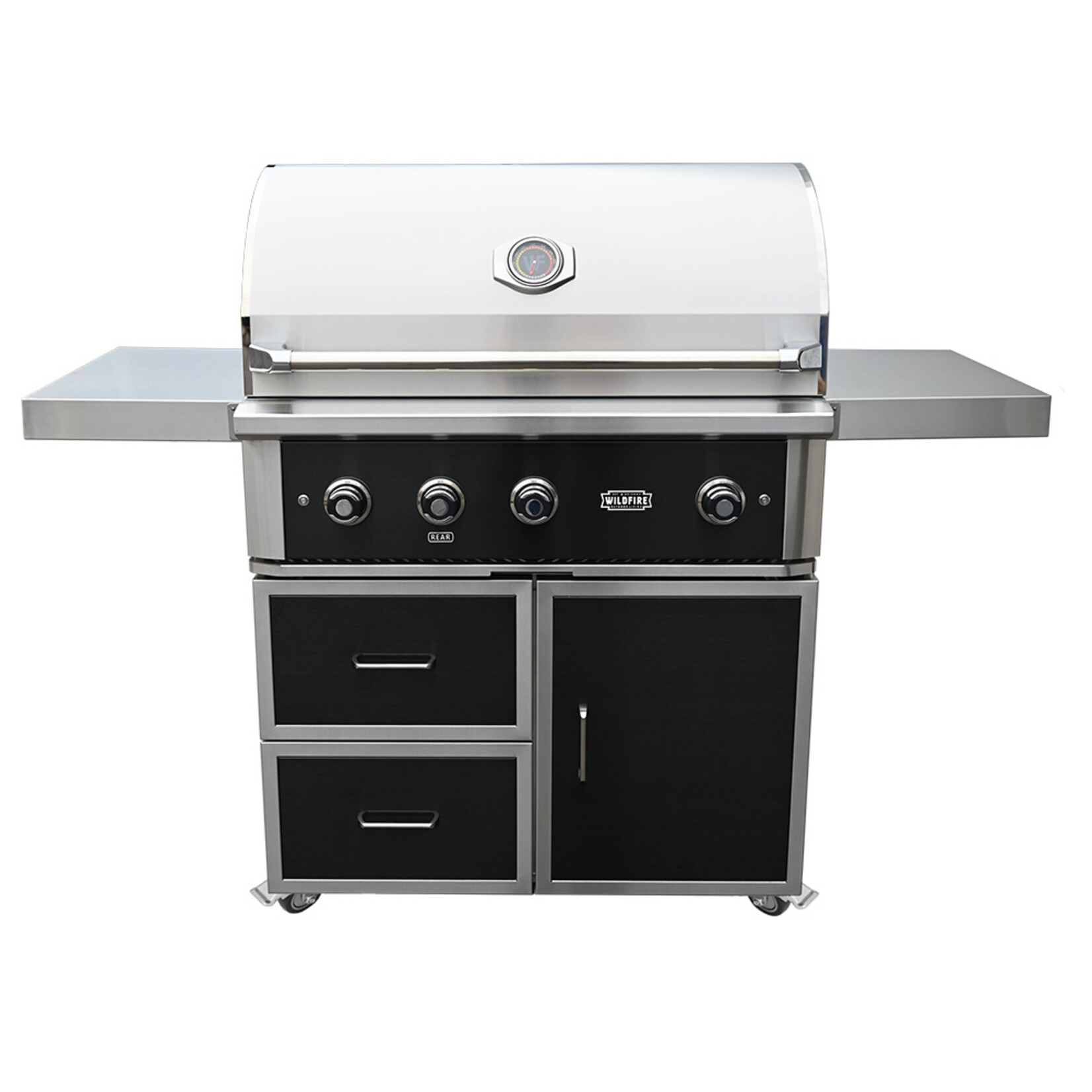 WildFire WildFire Black Stainless Freestanding Cart Package