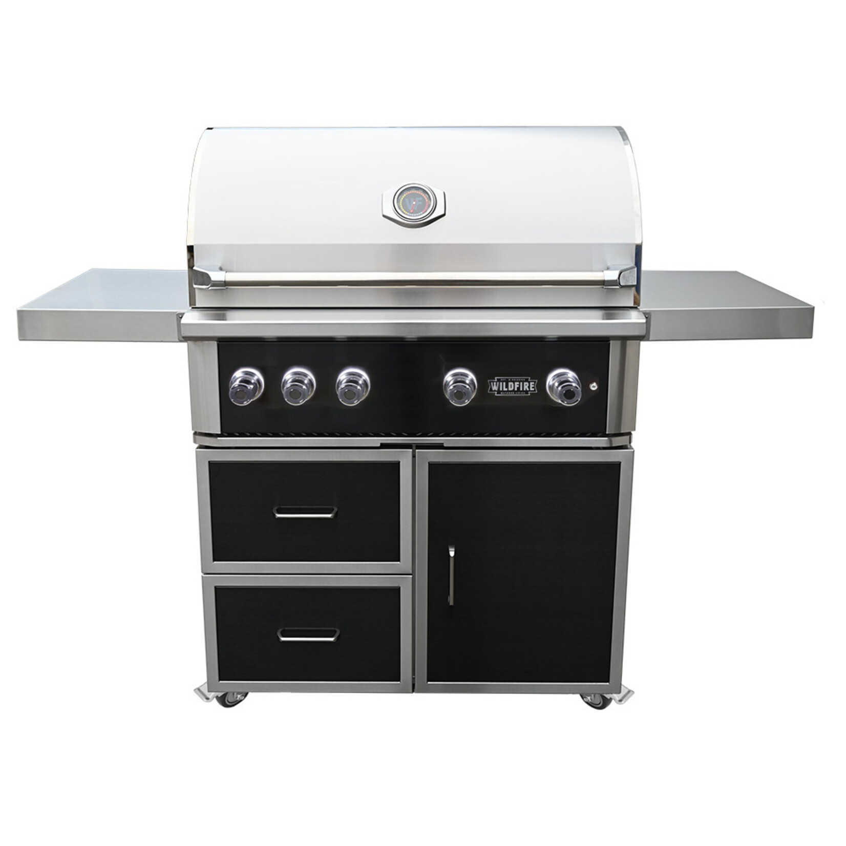 WildFire WildFire Black Stainless Freestanding Cart Package