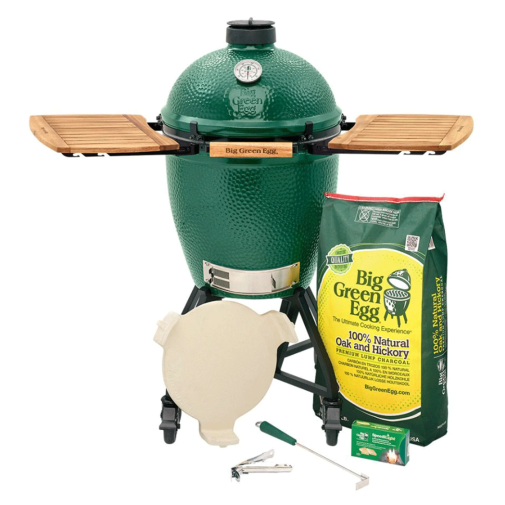 Big Green Egg BGE IntEGGrated Nest+Handler Package w/ 17" Mates - Large (LG)