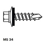 Engage Building Products FastPlank MS 34 .75" Metal Screws - 250pk