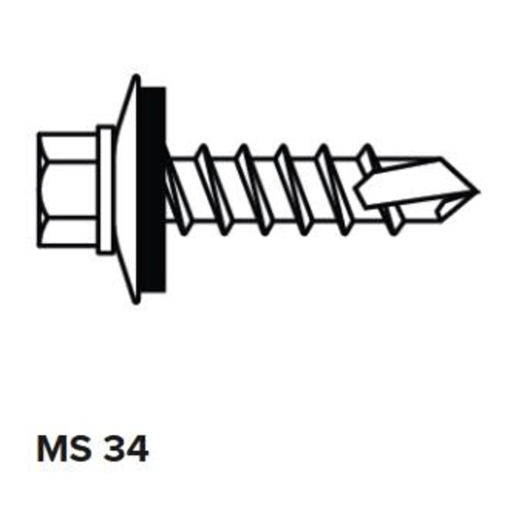 Engage Building Products FastPlank MS 34 .75" Metal Screws - 250pk