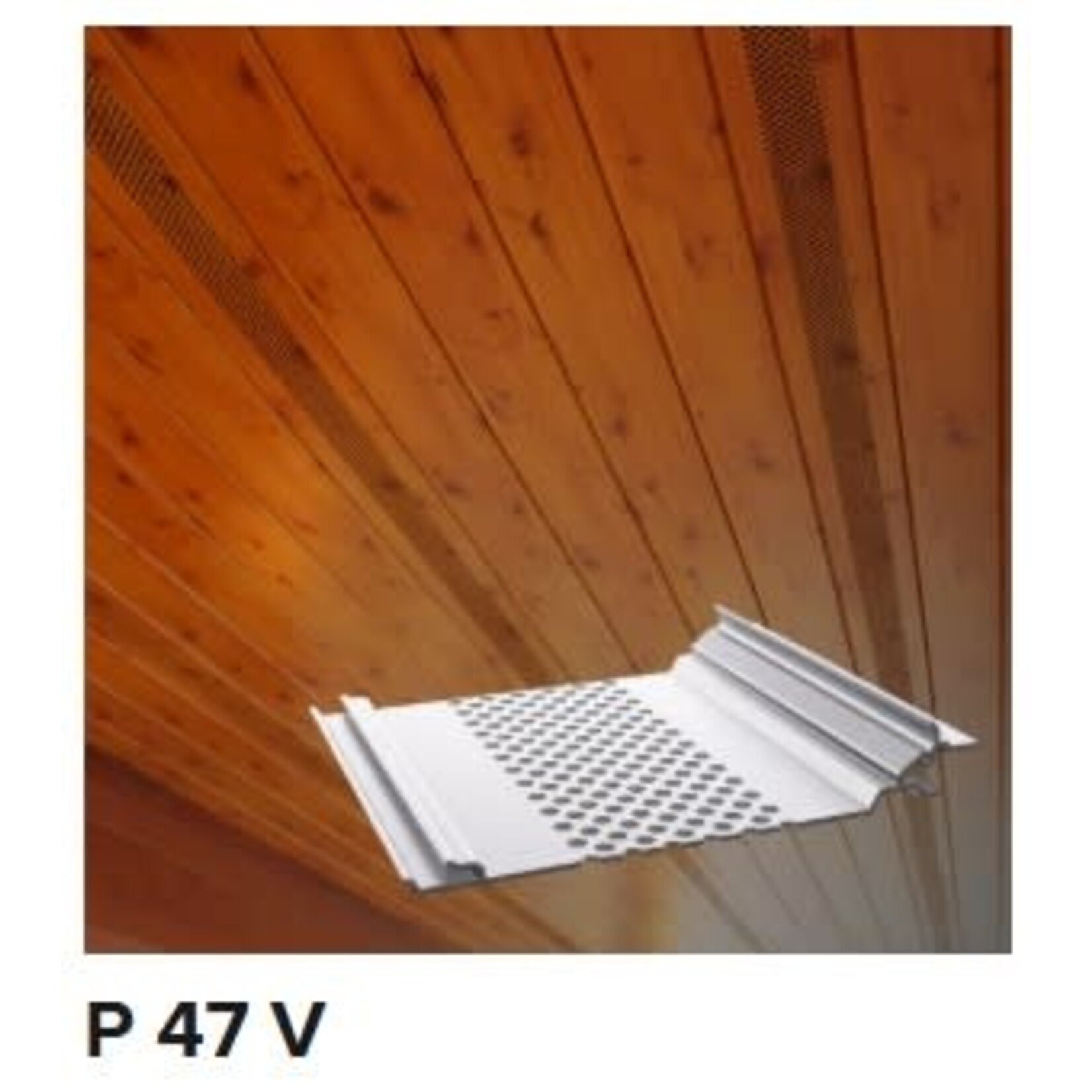 Engage Building Products FastPlank P47 V-Notch 4" Perforated Soffit Plank - 16', ea