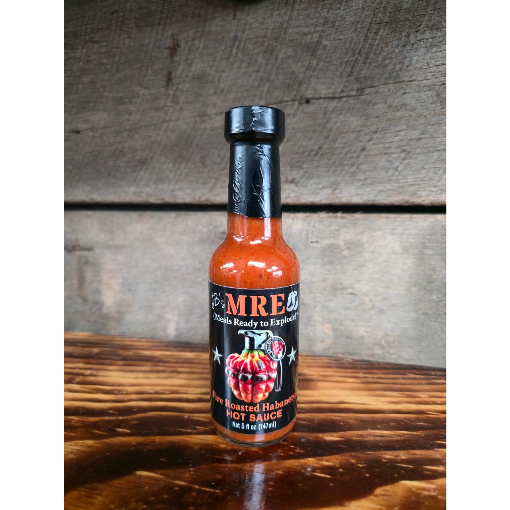 JB's Gourmet Spice Blends JB's M.R.E. Fire Roasted Habanero Hot Sauce 5oz