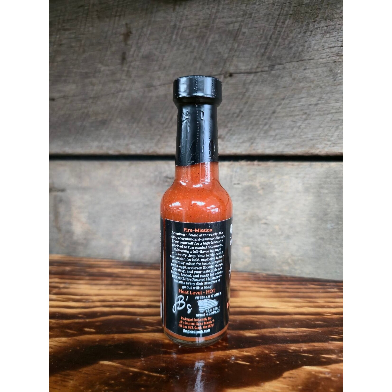 JB's Gourmet Spice Blends JB's M.R.E. Fire Roasted Habanero Hot Sauce 5oz