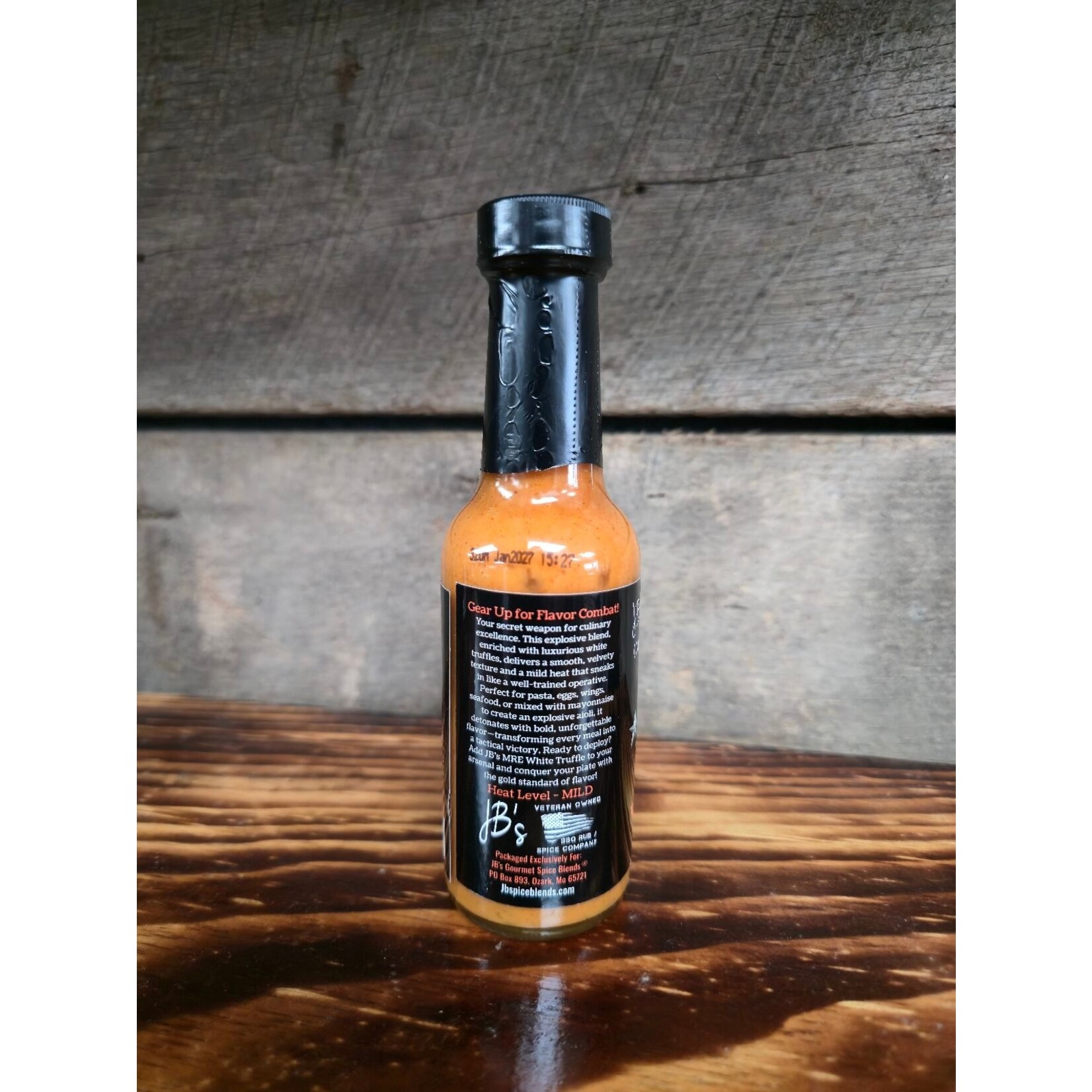 JB's Gourmet Spice Blends JB's M.R.E. White Truffle Hot Sauce