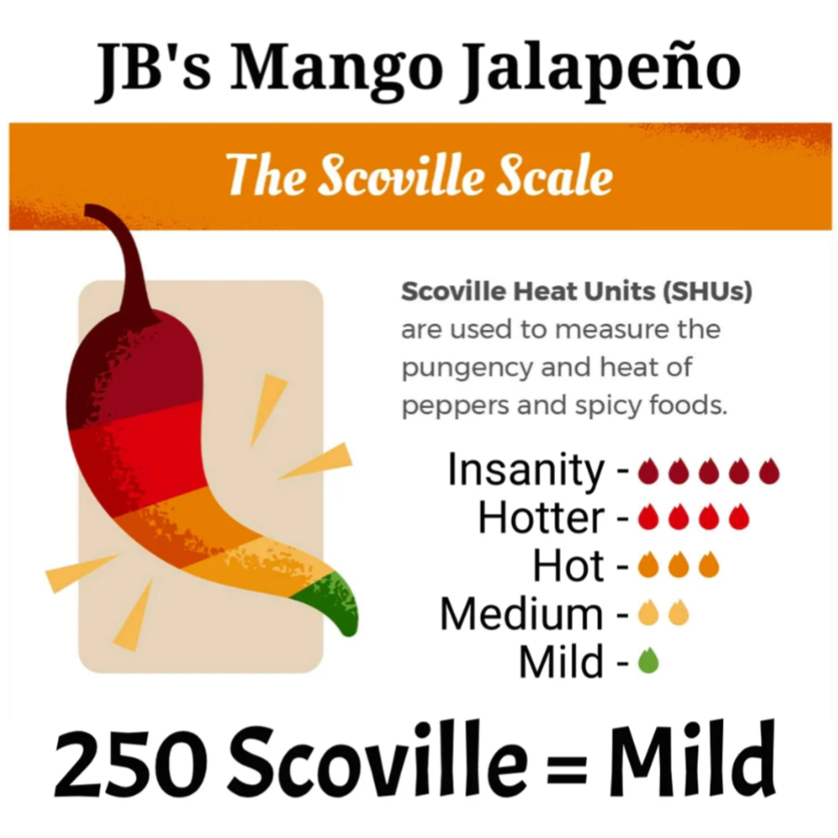 JB's Gourmet Spice Blends JB's M.R.E. Mango Jalapeno Hot Sauce 5oz
