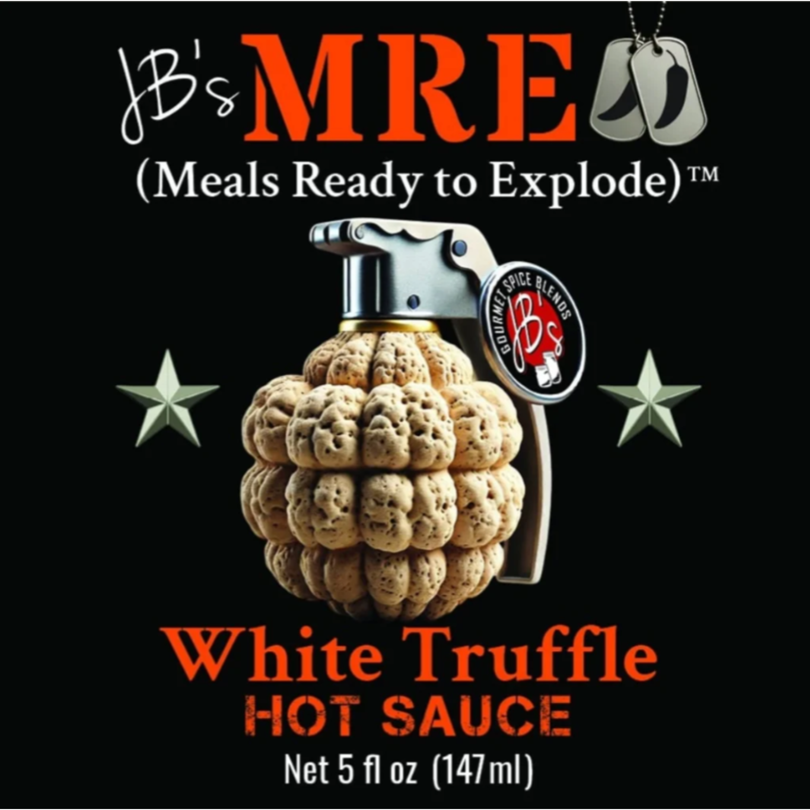 JB's Gourmet Spice Blends JB's M.R.E. White Truffle Hot Sauce