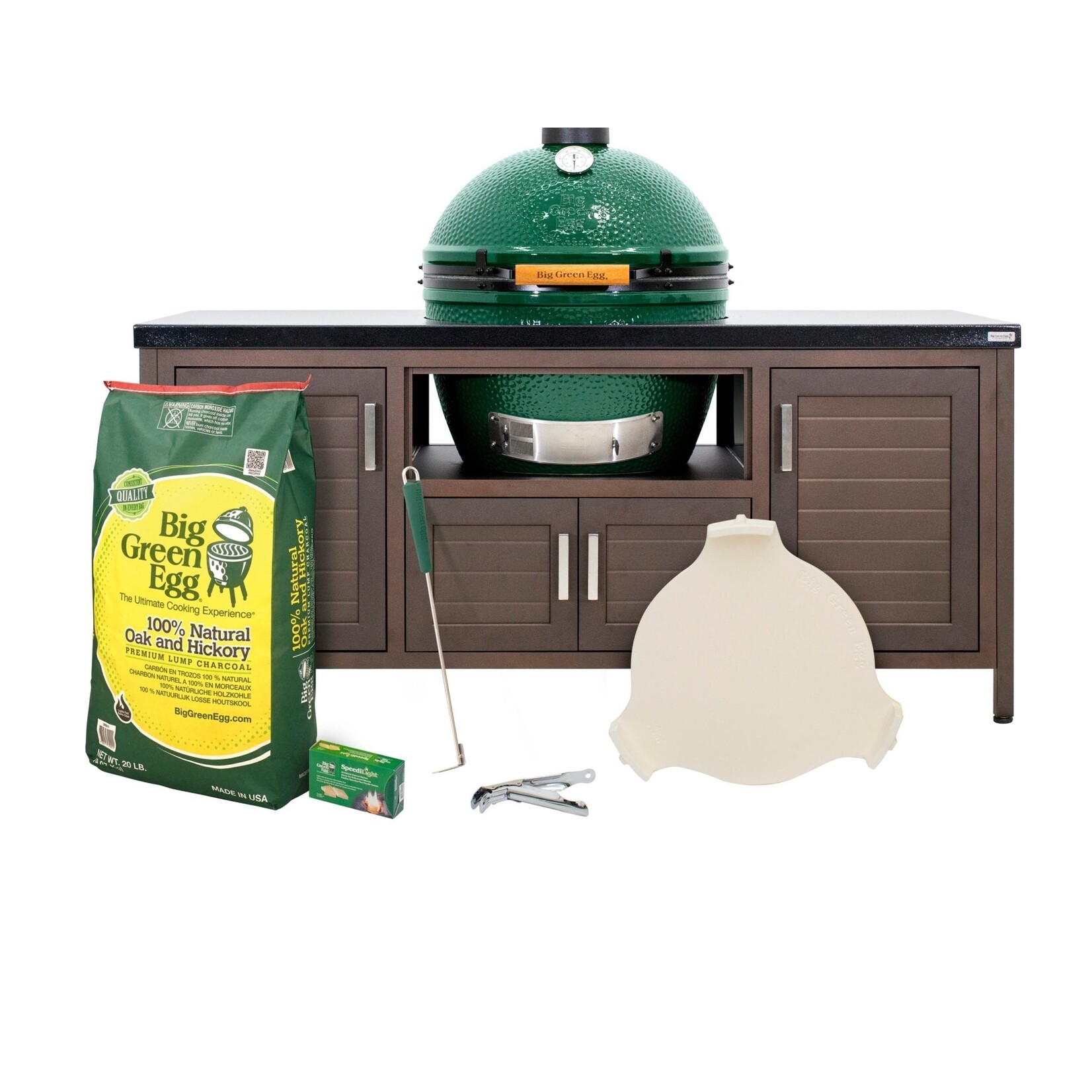 Big Green Egg BGE Modern Cooking Island 69" Table Starter Package - XL