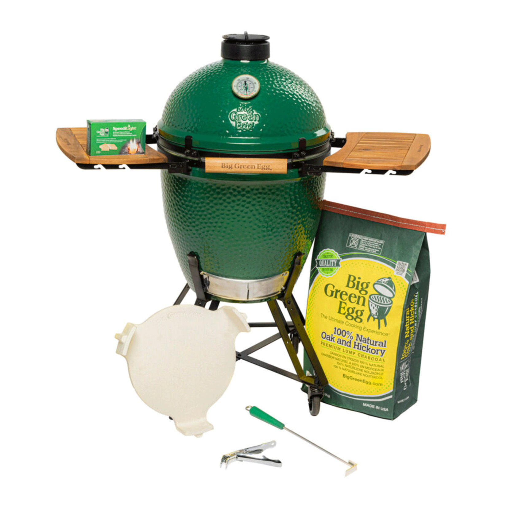 Big Green Egg BGE IntEGGrated Nest+Handler Package w/ 21" Mates - Large (LG)