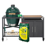 Big Green Egg BGE Modular Nest + Cabinet Package, Acacia - Large