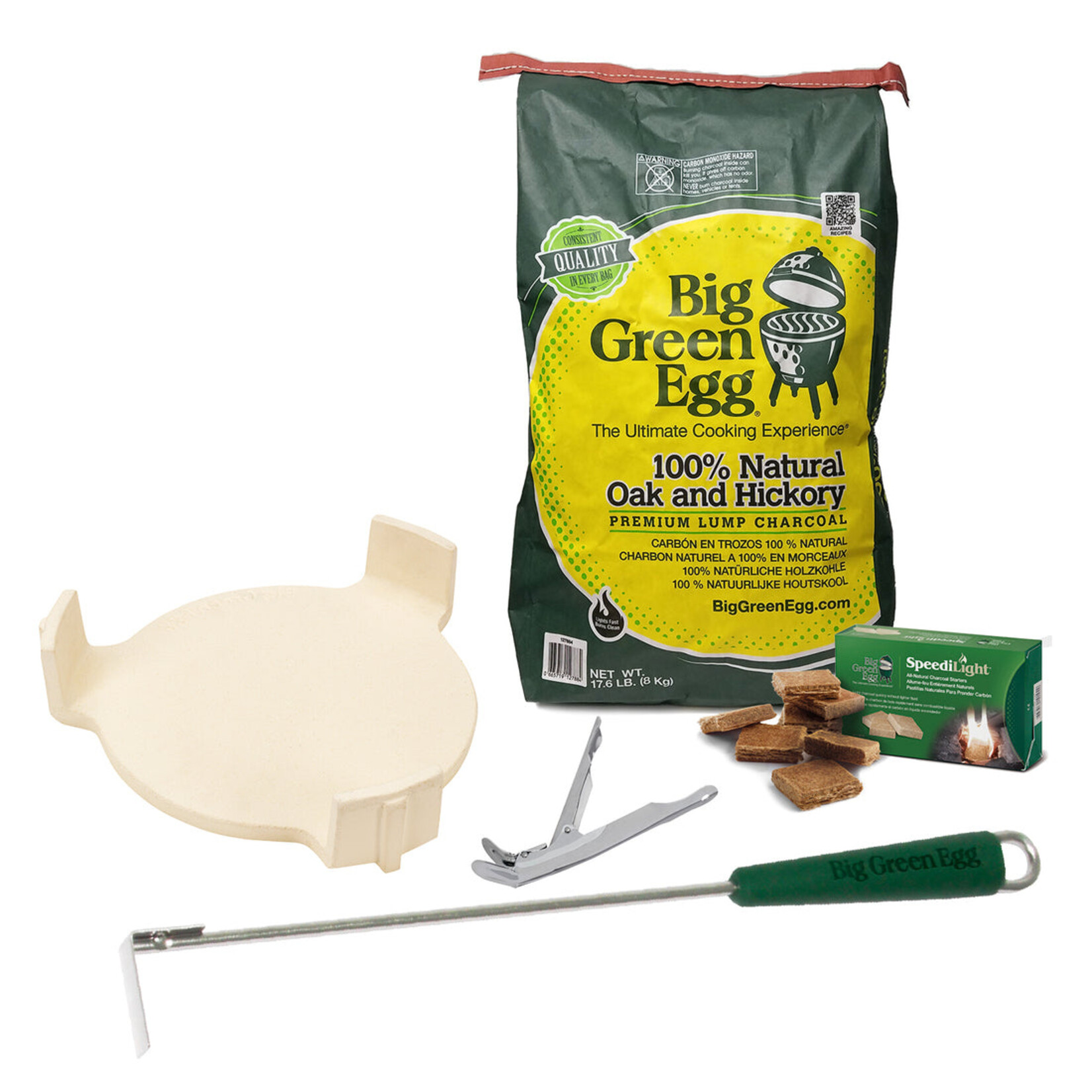 Big Green Egg BGE Modular Nest + Cabinet Package, Distressed Acacia - Large