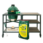 Big Green Egg BGE Modular Nest + Expansion Package, Distressed Acacia - Medium